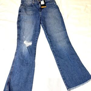 Lee Women's Distressed Flare Denim Jeans